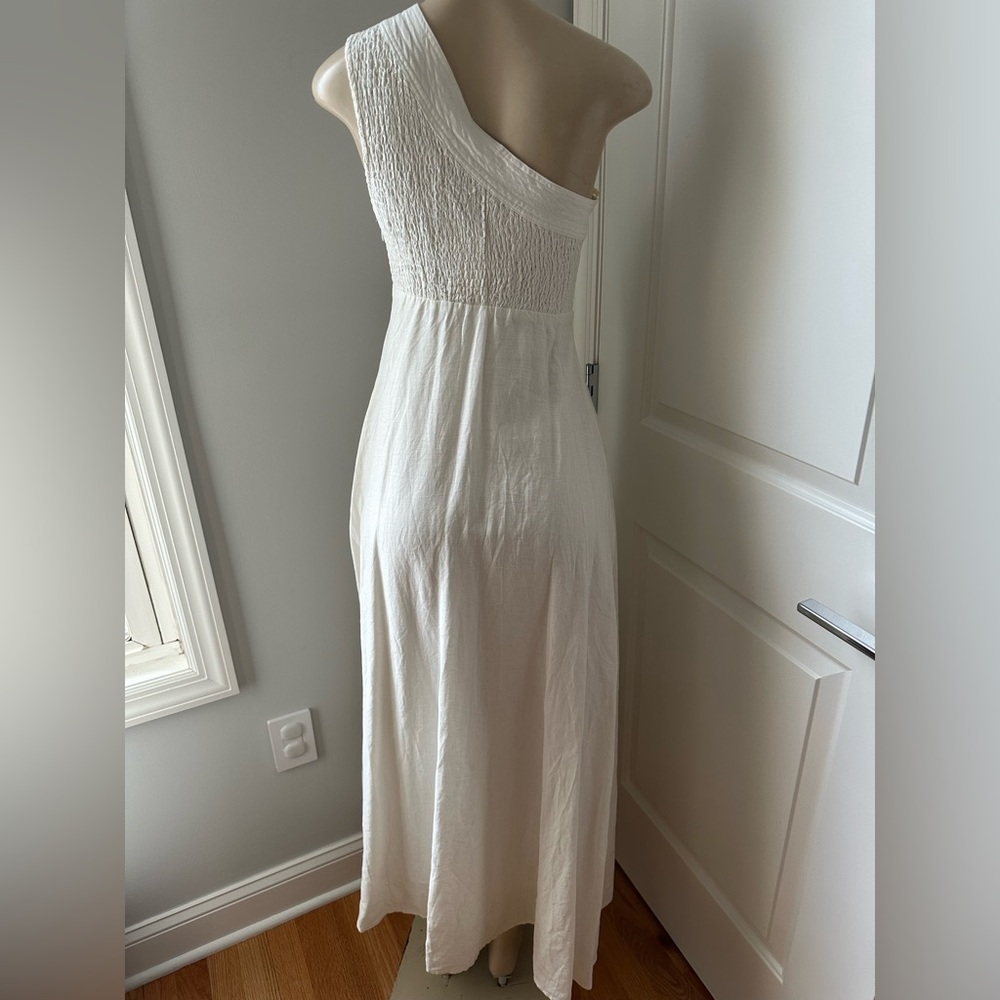 FARM Rio Asymmetrical One-Shoulder White Sundress - Picture 7 of 7